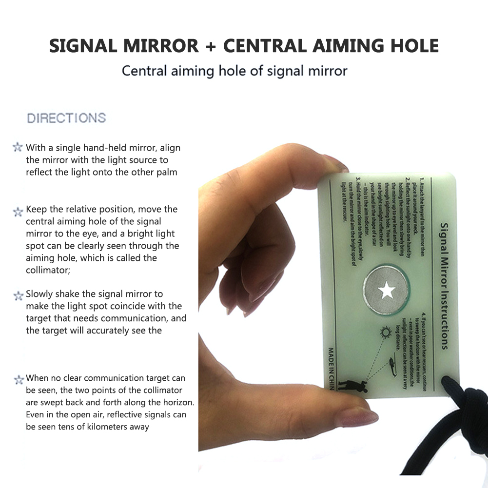 Signal Mirror Rescue - Çok İşlevli Hayatta Kalma Deniz Kayığı