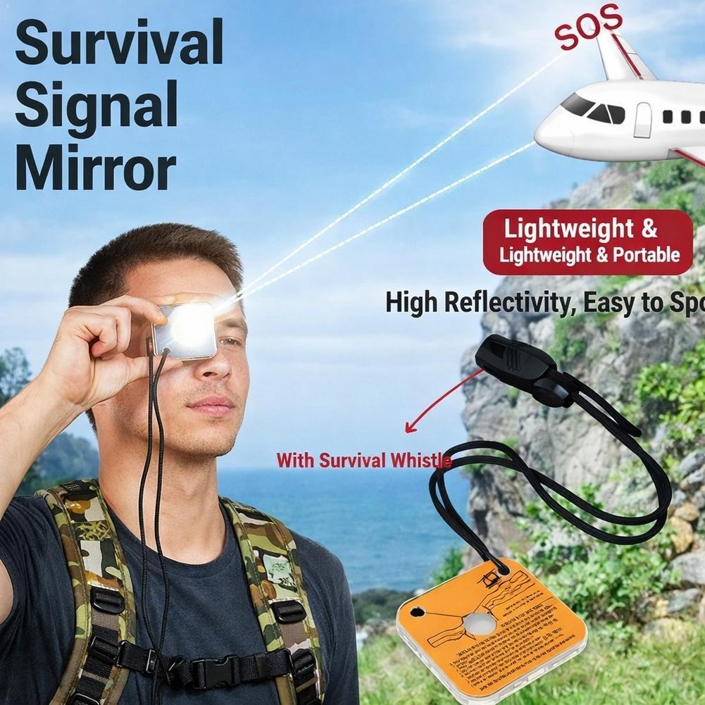 Signal Mirror Rescue - Düdüklü Hayatta Kalma Sinyal Aynası Acil